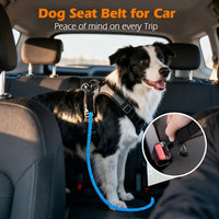 Dog Seat Belt for Car, Durable Rope Dog Car Harness for Vehicle – Essentials for Dogs - Light Blue / 1 Pack - image 3