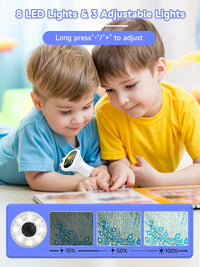 Microscope for Kids 1000X Handheld Digital Miniscope Stem Toys Gifts – Fun for Kids & Family - White - image 3