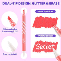 JoyCat 10 Color Changing Markers for Kids Ages 4-8 - Glitter Erasable Markers - image 3