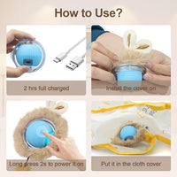 Interactive Cat Toys, Smart Rolling Ball in Play Mat, Automatic Speedy Moving Ball for Indoor Exercise, Motion Activated Pet Balls for Hide and Seek Mouse Catching Game (Blue)
