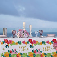 Fall Thanksgiving decorations, Disposable Tablecloth - Tropical Luau - image 3