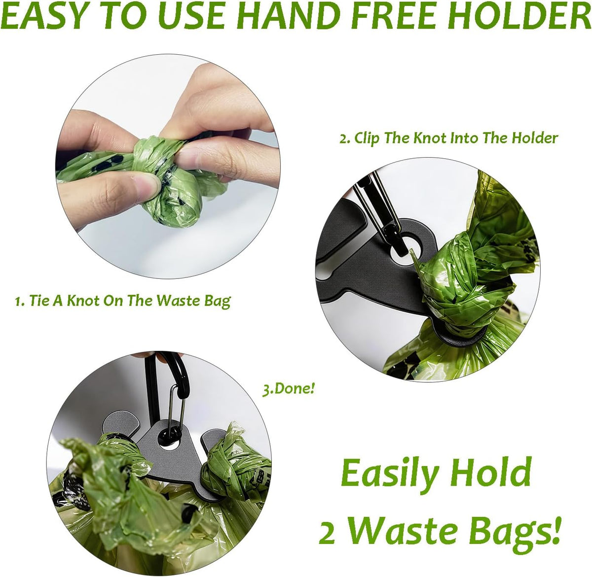 Dog Poop Bag Holder Leash Dogs Waste Bag Clip Dispenser Plastic - 1 Count (Pack of 1) / Black - image 2