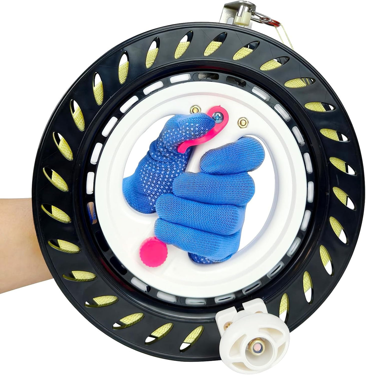 7.2in Kite Reels for Teens - Black Kite Reel with Brake / 9 inch - image 4