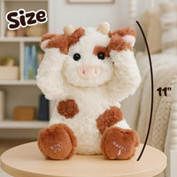 Hopearl Peek A Boo Cow Interactive Repeats What You Say Plush Diary - Cow - image 3