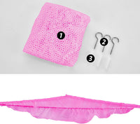 Stuffed Animal Net or Hammock, Stuffed Animal Net - Pink / 83in - image 4