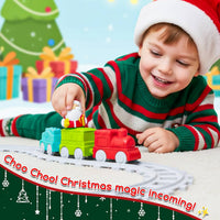 Surelect my first Christmas tree toy for little kids with train, tumblers and finger puppets - view 5