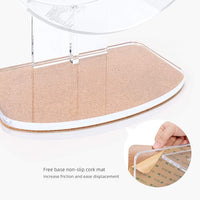 Niteangel Silent Hamster Exercise Wheel: - Dual-Bearing Quiet Spinning Acrylic Hamster Running Wheel for Dwarf Hamster Gerbils Mice Degus Or Other Small Animals (S)