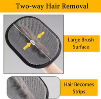 The Magic Brush Pet Hair Remover, Acssart Pet Hair Removal Glove, Electrostatic Pet Grooming Gloves, Efficient Reusable Cat & Dog Hair Remover for Couch, Furniture, Carpet, Curtain (2PCS)