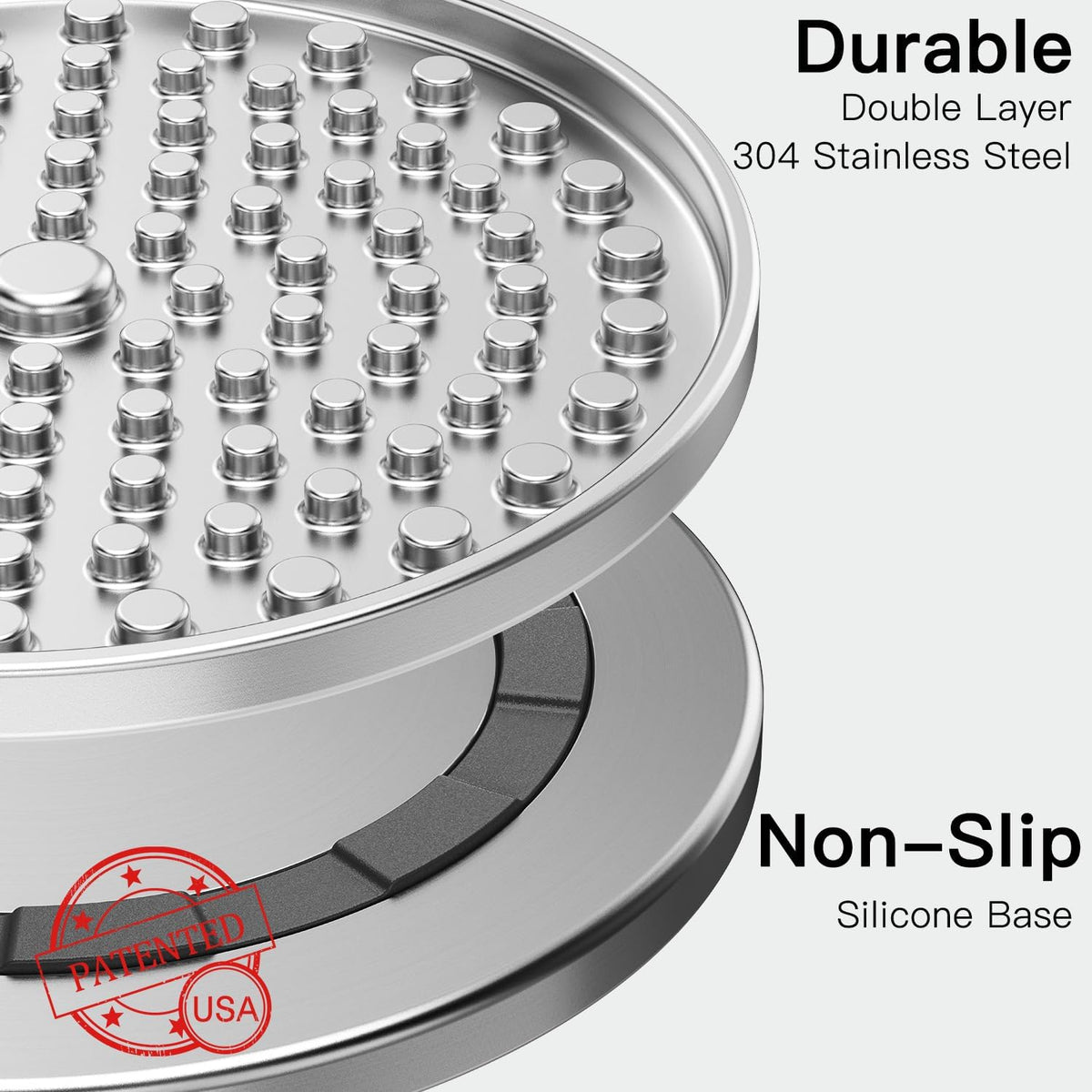 Lick Mat for Dogs & Cats, Double-Wall Stainless Steel - Small-1Pack - image 3