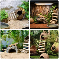 10PCS Crested Gecko Tank Accessories - 10 Piece with Hammock - image 4