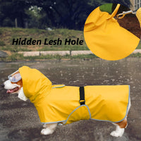Dog Rain Jacket with Hood for Small Pet - Yellow / X-Small - image 3