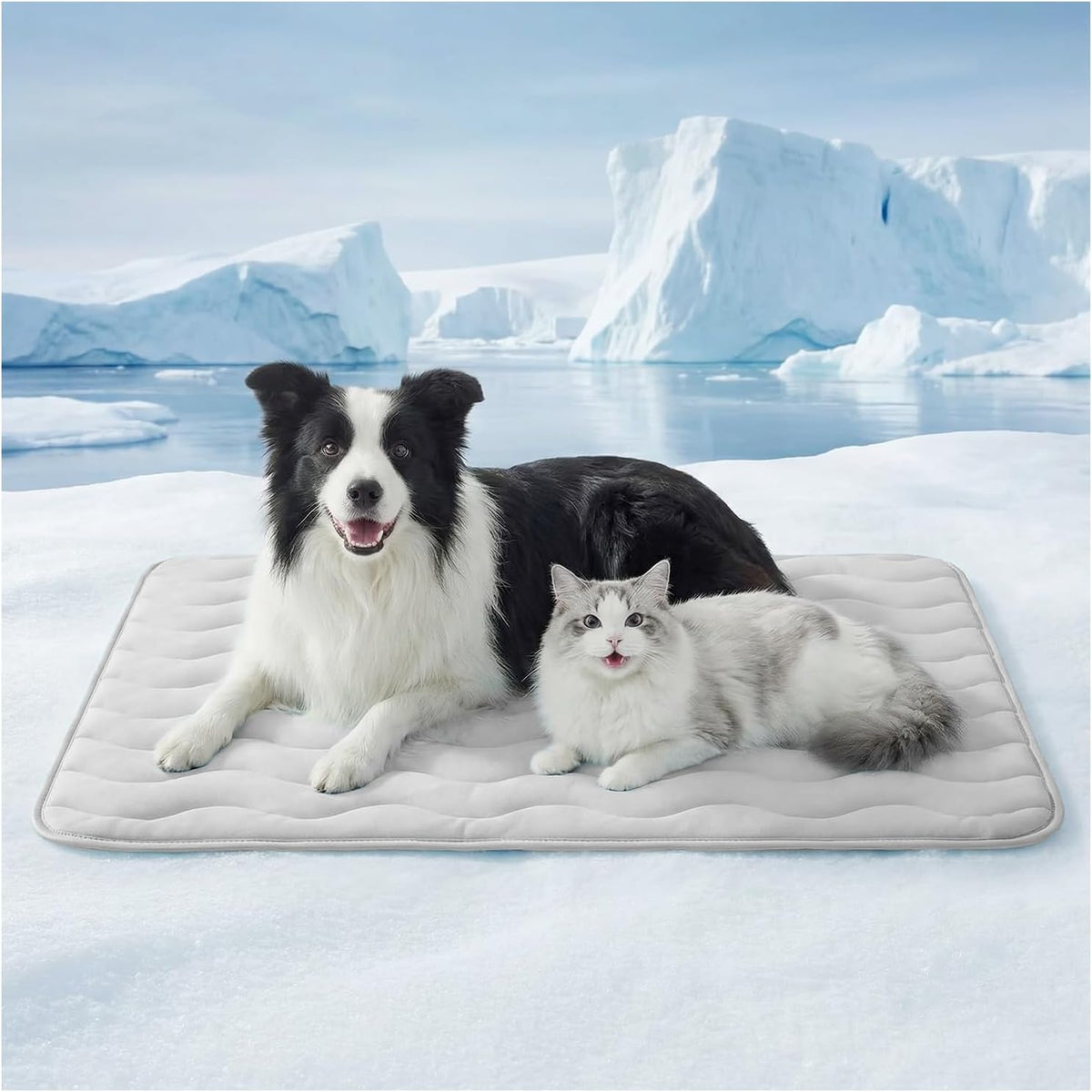 furrybaby Dog Cooling Mat, Self Cooling Mat for Large Dogs& Cats - Grey / 48"x30"(X-Large)