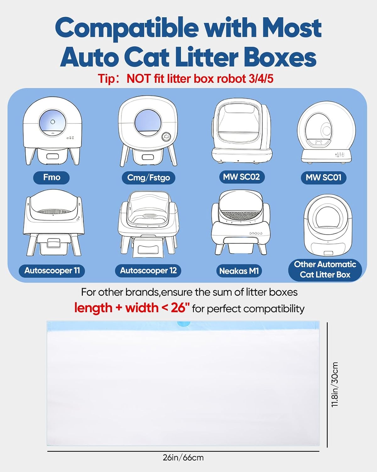 150 Count Drawstring Cat Litter Bags for Automatic Litter Boxes – Daily Care for Cats - 1 Count (Pack of 50) - image 2