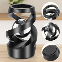 DOLASEV kinetic spinning desk toy in CNC machined metal, rose gold - view 12