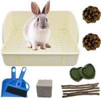 12Pcs Rabbit Litter Box for Cage - 【White】