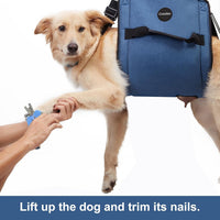 COODEO Dog Carry Sling, Emergency Backpack Pet Legs Support & Rehabilitation Dog Lift Harness - Blue / Large - image 4