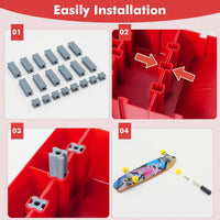 BCY hohipi 9 in 1 finger skateboard park kit with ramps, fingerboards, finger bike and scooter - view 4