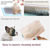 Air Cushion Slicker Brush for Dogs Cats,Soft Pin Shedding Brush for Short Haired Dog,Cat, Pet Grooming Wire Brush for Thin Curly Matted Tangled Hair,14mm(0.55"),Green