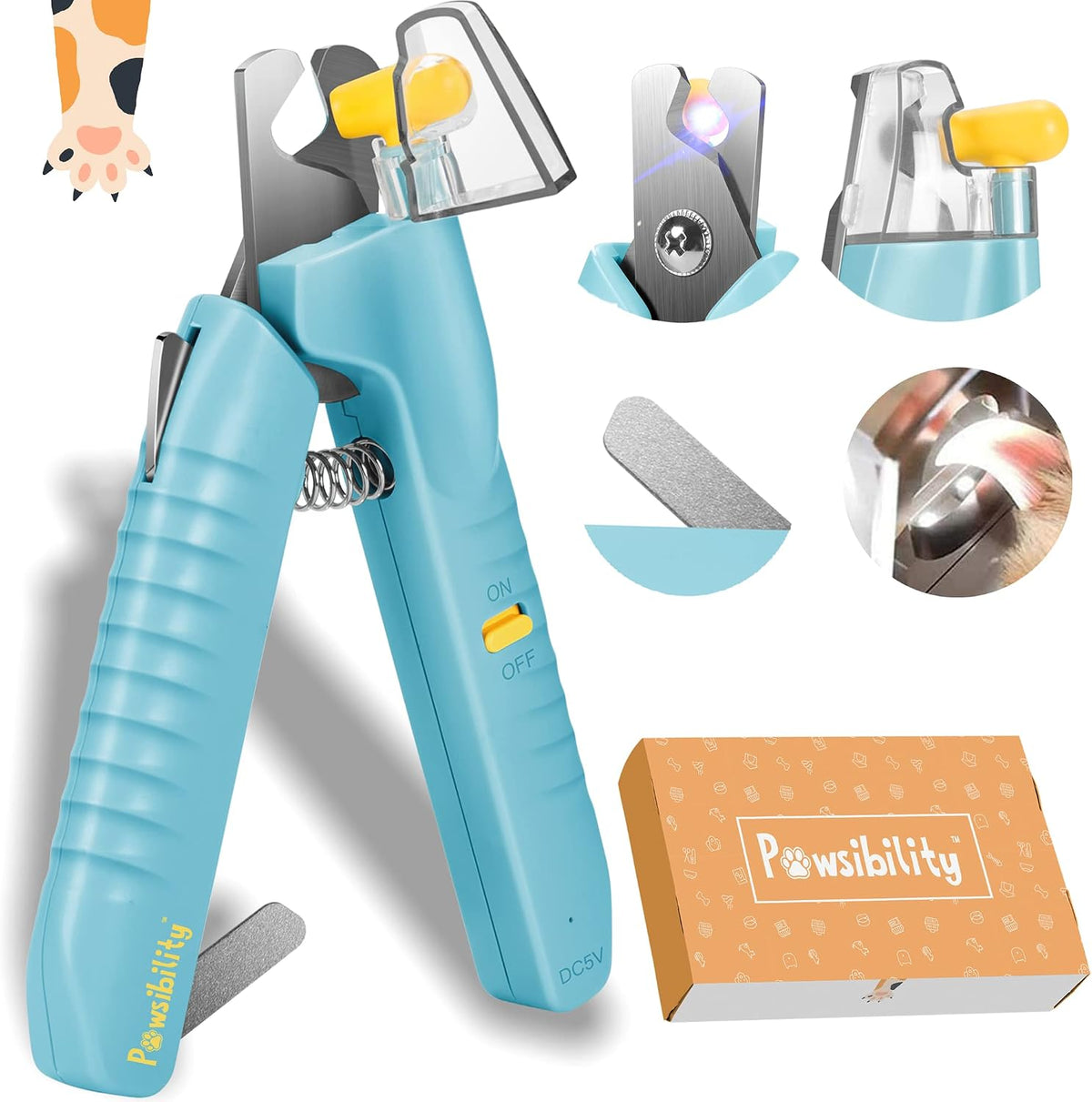 Reinvented Pet Nail Clippers for Your Pal - Small&Medium / Aqua