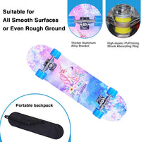 Skateboards for Beginners Kids Boys Girls and Adults, 31''x8'' - Pink Unicorn - image 3