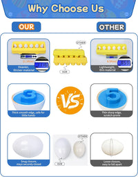 Tinabless Matching Eggs Toys 12 pcs Set Color & Shape Recognition - Yellow - Number Matching - image 4