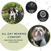 Lukovee Dog Car Harness Seat Belt Set - Medium / Black - image 3