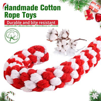 Christmas Dog Toys, Durable Crutch Bone Rope Toys 4 Pack - Crutches & Bones - image 3