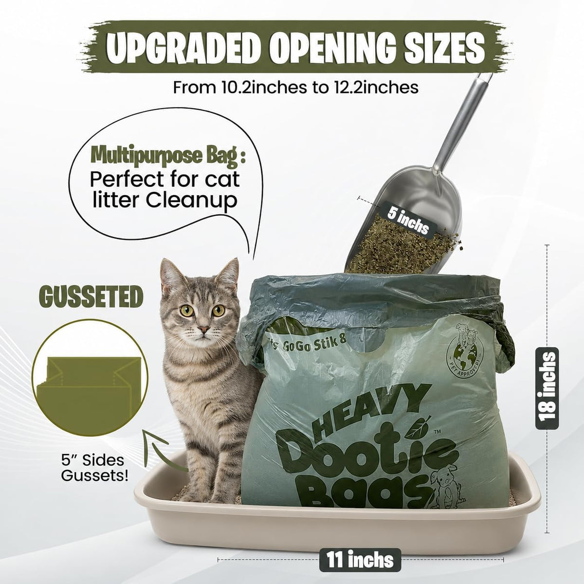 HEAVY Dootie Bags with EZ Tie Handles. Clean and Convenient for Pet - image 2