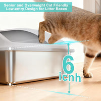 AIPERRO Stainless Steel Litter Box - Silver Grey / XXX-Large - image 4