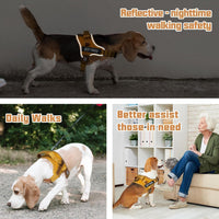 AUROTH Dog Harness for Large Dogs No Pull Tactical Harness and Leash - Turmeric / L(Neck:19.7"-25.6",Chest:26"-33.9") - image 3