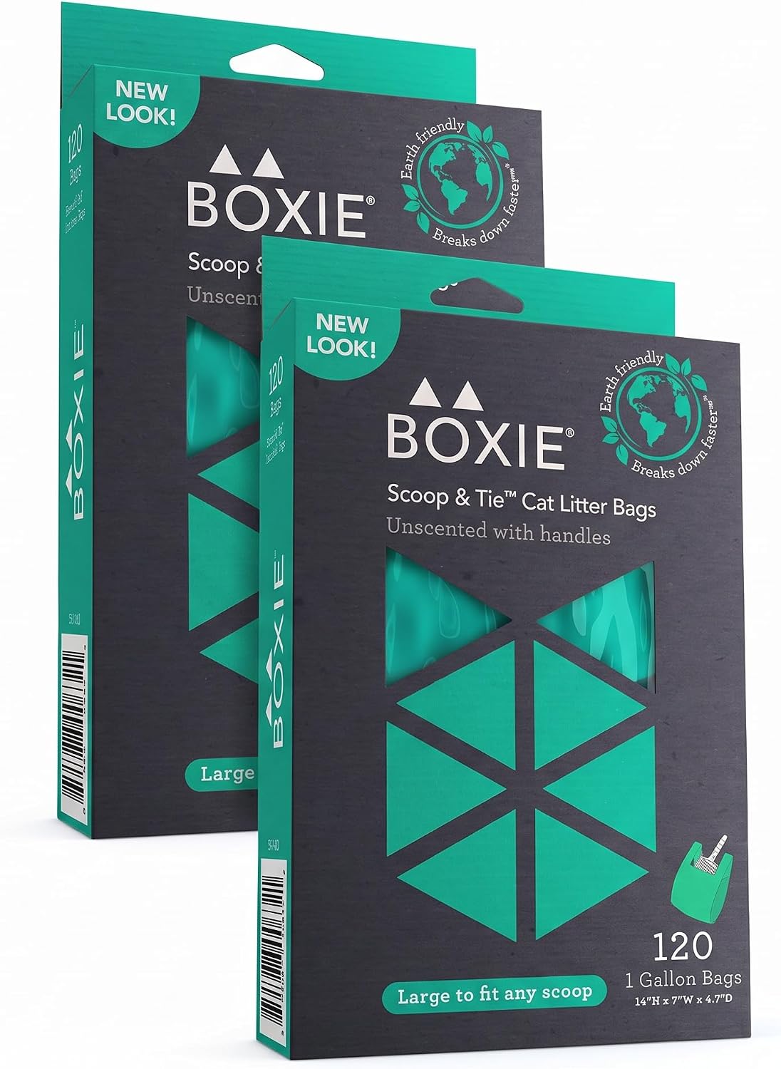 Boxie Sustainable Scoop & Tie Pet Waste Bags, Leak-Proof - Sustainable / 240 Bags