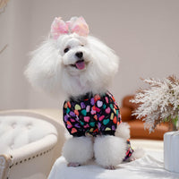 CuteBone Small Dogs Outfit Soft Puppy Onesies Pjs Christmas Dog - I love u / X-Small - image 3