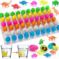 60PCS Small Hatching Dinosaur Eggs for Dinosaur Birthday Party Favors - 60PCS-Colorful