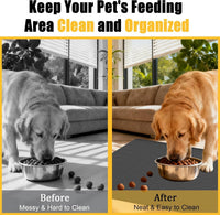 51.2"x25.6" Largest Dog Food Mat - Dark Blue / 51.2"L x 25.6"W - image 3