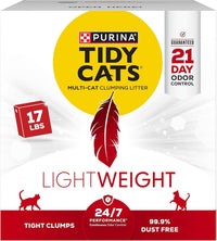 Purina Tidy Cats Lightweight Clumping Multi-Cat Litter - 17 Pound (Pack of 1)