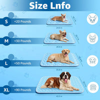 Dog Cooling Mat for Large Dogs - Cryo Blue Cloud Stitching / Large - image 4