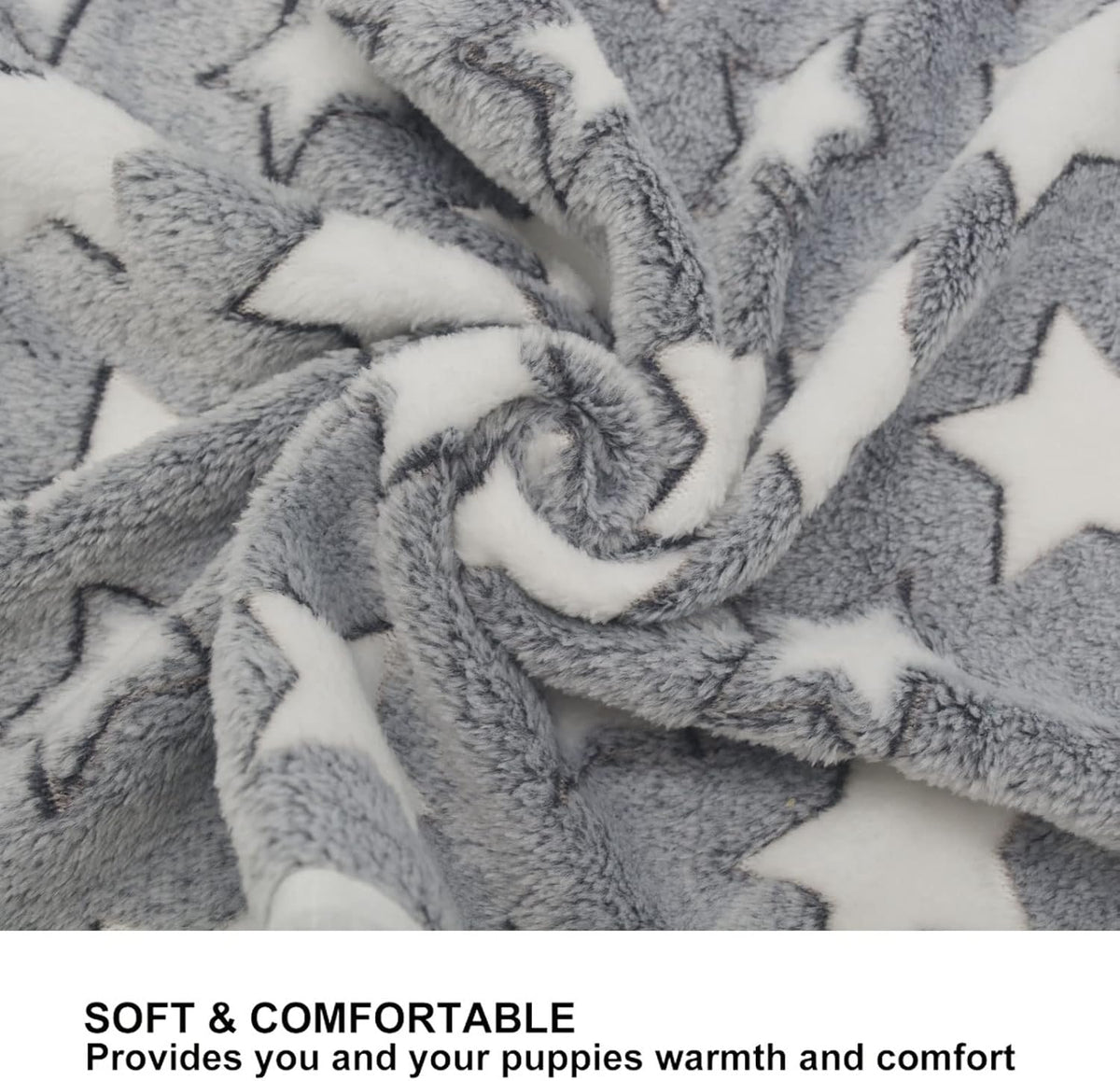 1 Pack 3 Puppy Blanket, Fleece Pet Small Dog Blanket for Puppy Cat, 40"x30" – Essentials for Dogs - Medium(29"x20") / Star/Series - image 4