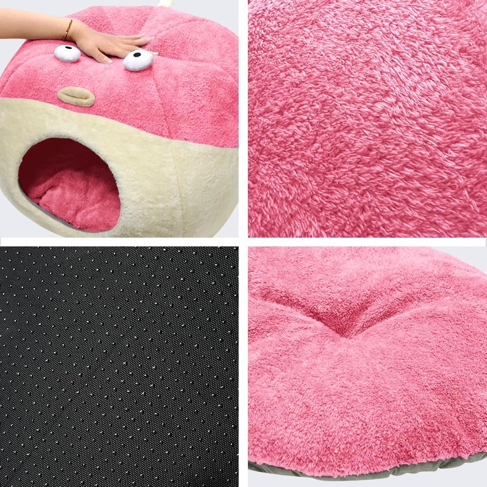 Cat Beds for Indoor Cats-Cat Bed Cave - XL 19.7'' / Pink - image 4