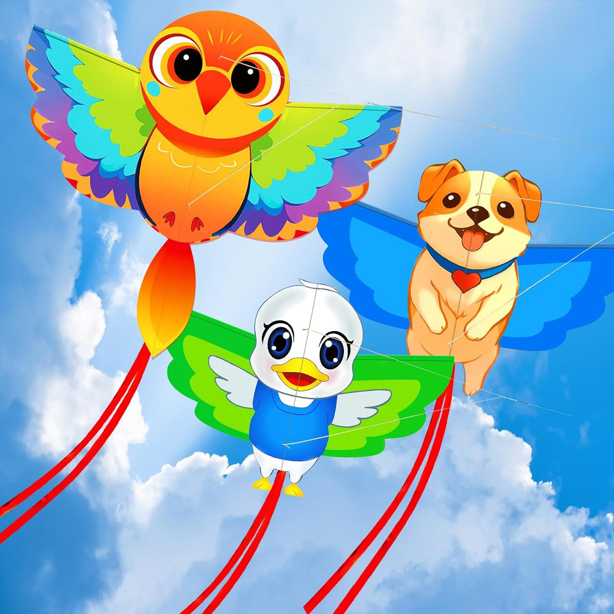 HENGDA KITE cartoon bee kite with yellow body, light wings and long tail - view 15