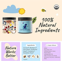 kin+kind Dog Supplement Powder - Supplement for Dogs & Cats for Healthy Immunity - Bladder Support - Natural Formula with Organic Cranberry, Blueberry and Coconut - Made in USA - 4 oz (Medium)
