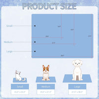 NACOCO Summer Pet Cooling Mat - M: 19.5" x 27.5'' / Blue Egg - image 3