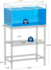 5 & 10 Gallon Fish Tank Stand for Standard Tanks – Essentials for Fish - Black / 10 Gallon - image 3