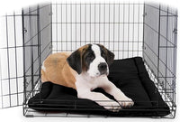K9 Ballistics Tough Ripstop Dog Crate Pad - Durable & Machine Washable with Non-Skid Bottom and 120-Day Warranty, Fits 48" Wire Crates - 47"x29" Obsidian Black