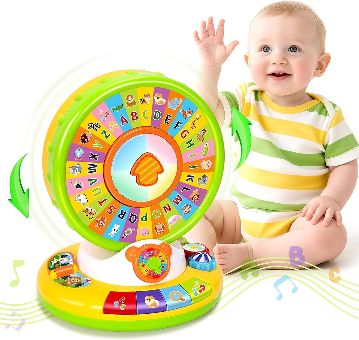 Duchong Learning Toy for Kids 1 2 3 Year Old Boys Girls - Green