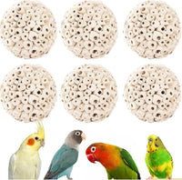 4PCS Bird Toys Sola Balls 2.36'', Bird Foraging Toy - 6 PK