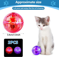6 Pcs Cat Ball Ghost Hunting Light up Toy - Pink, Purple / 2 - image 2
