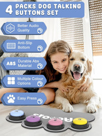Dog Buttons for Communication - A-4 Pack - image 2