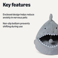 Amazon Basics Cat House 1 Story - Shark shape - image 2