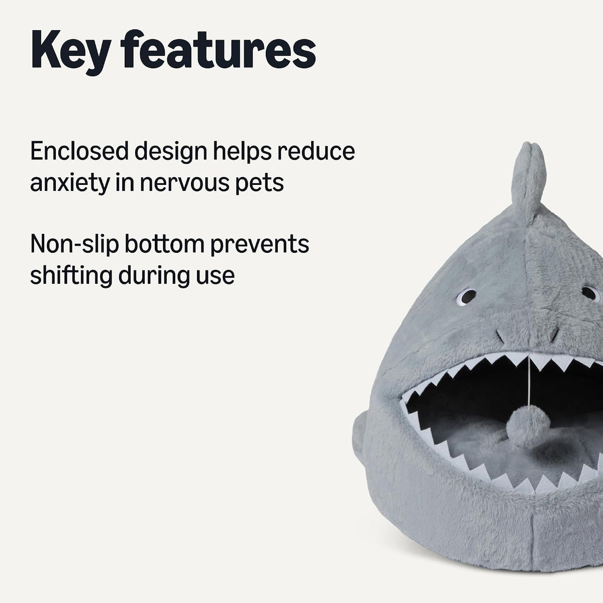 Amazon Basics Cat House 1 Story - Shark shape - image 2