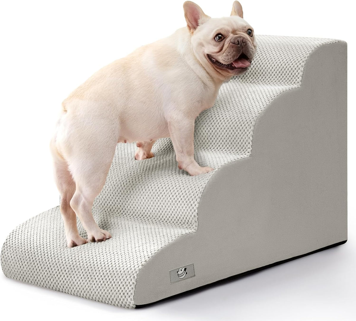 Dog Stairs for Small Dogs & Cats - Light Grey / 4